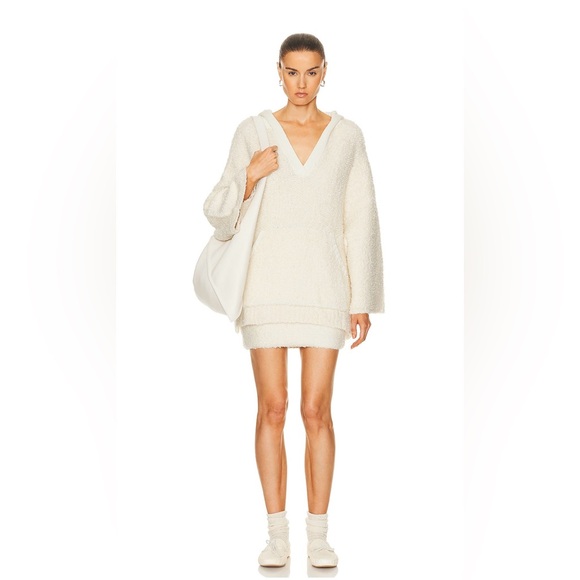 GRLFRND Sweaters - GRLFRND Aldis Boucle Sweater in Ivory